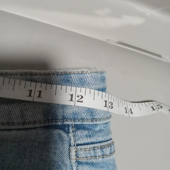 Zara High Rise Denim Shorts sz 4 - Picture 5 of 5